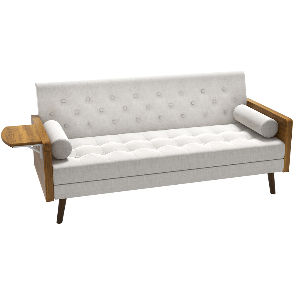Portland Single Beige Sofa Bed Image 2