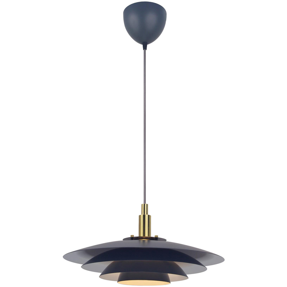 Nordlux Bretagne 38 Grey Pendant Light Image 1