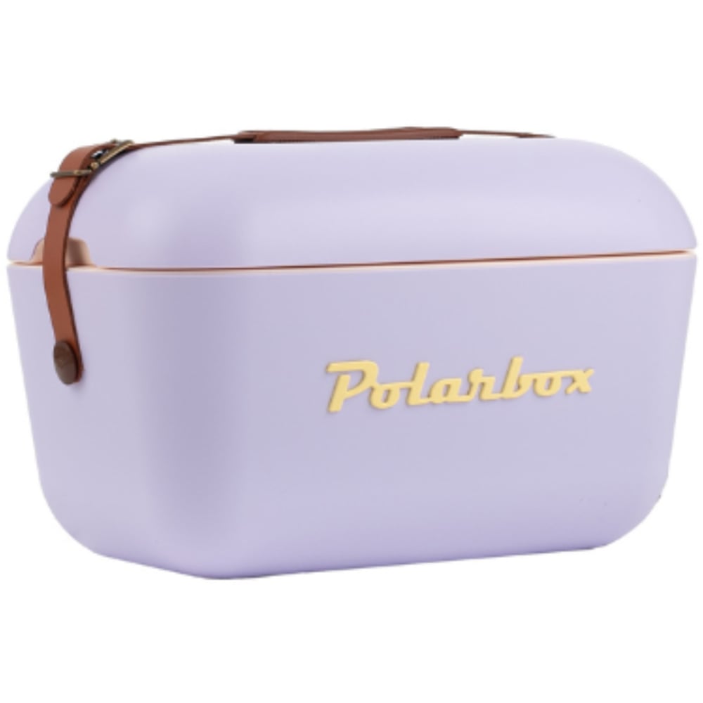 Polarbox 12L Lilac and Yellow Retro Portable Coolbox Image 1