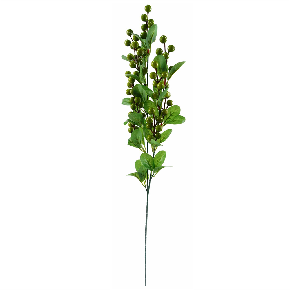 Leaf Red Lily Artificial Flower Bundle with Silver Glass Vase 80cm 12 Pack Image 5