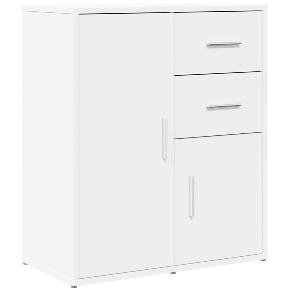 vidaXL 2 Door 2 Drawer White Sideboard 2 Piece Image 3