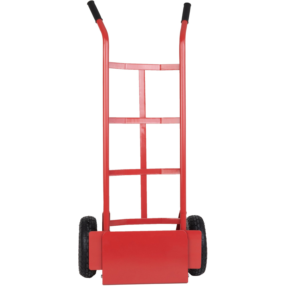 Charles Bentley Red Folding Small Toe Plate Sack Truck 200Kg Image 5