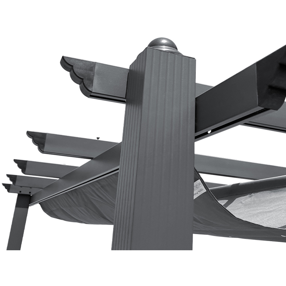 Living and Home 2.8 x 3m Aluminium Patio Deck Pergola Image 4