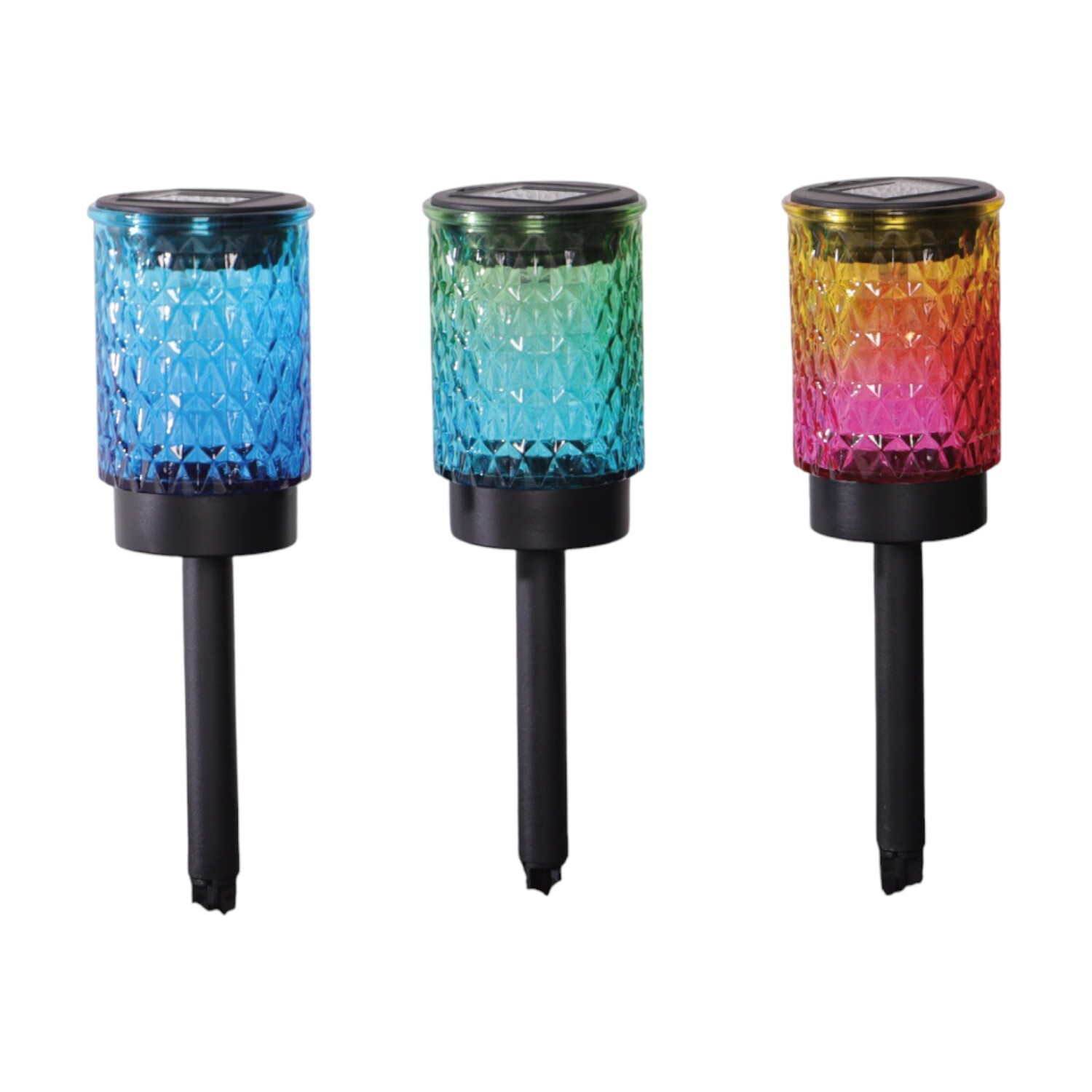 Pack of 3 Solar Santos Stake Lights Image 6