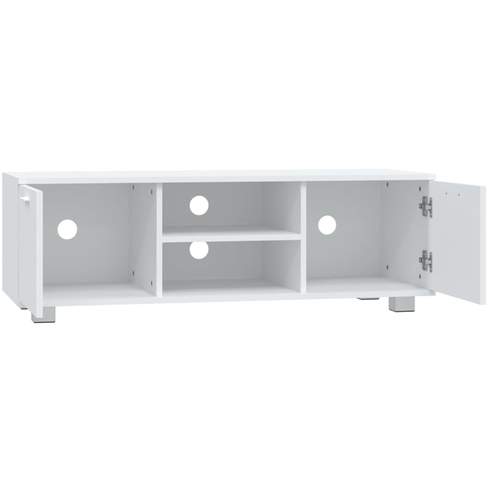 vidaXL 2 Door 2 Shelf White TV Cabinet Image 5