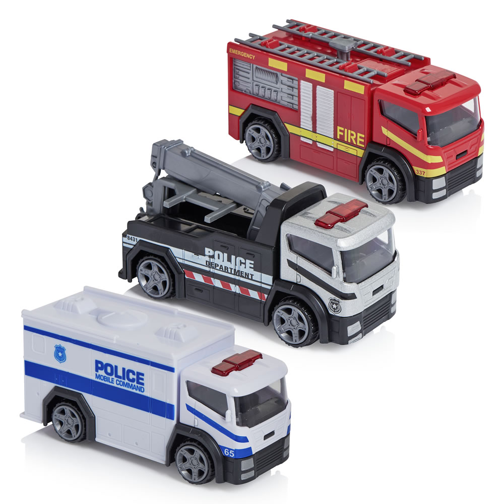 Wilko Roadsters Diecast City Rescue Vehicle Assortment Image 1