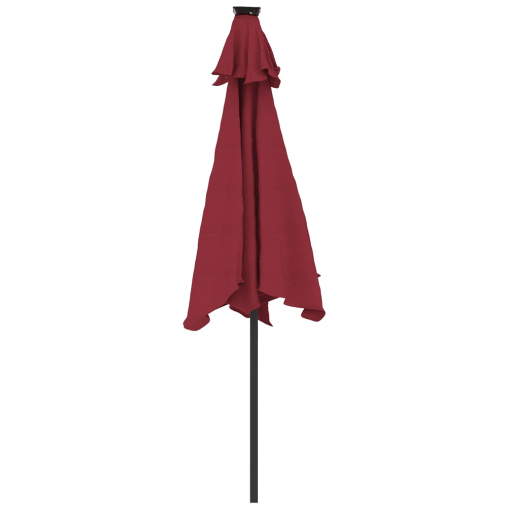 vidaXL Red Garden Parasol with Steel Pole 2.25m Image 5