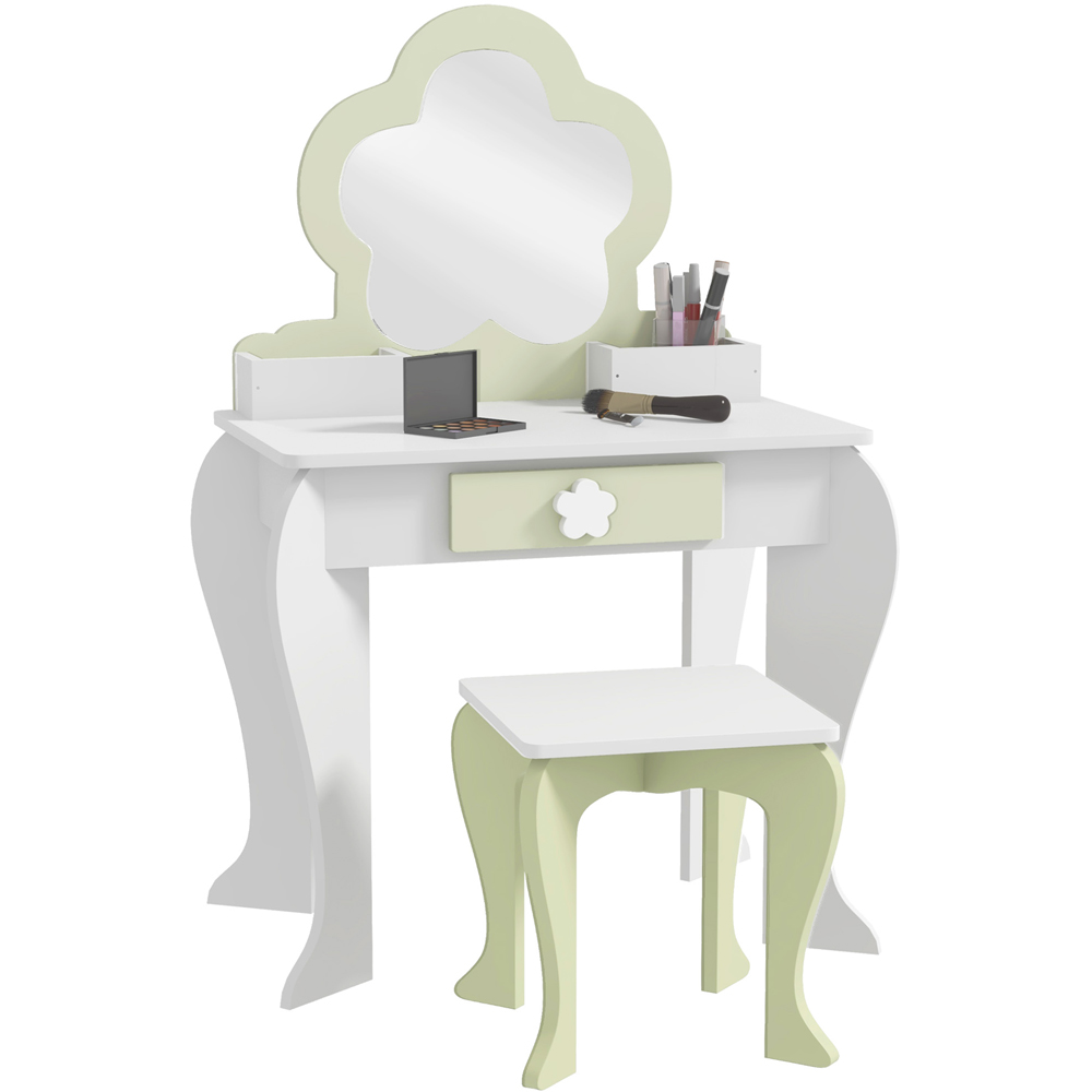 Tommy Toys White Flower Kids Vanity Table Set Image 2