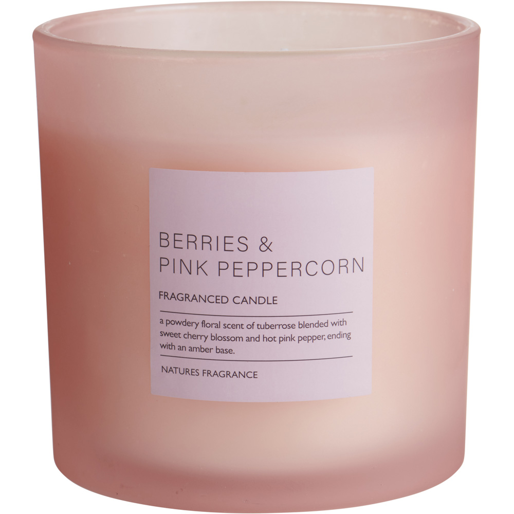 Natures Fragrance Berries and Pink Peppercorn Jar Candle Large Image 1