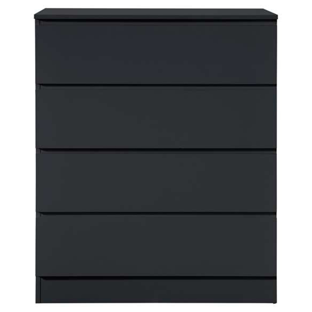 Oslo 4 Drawer Black Chest of Drawers Image 3