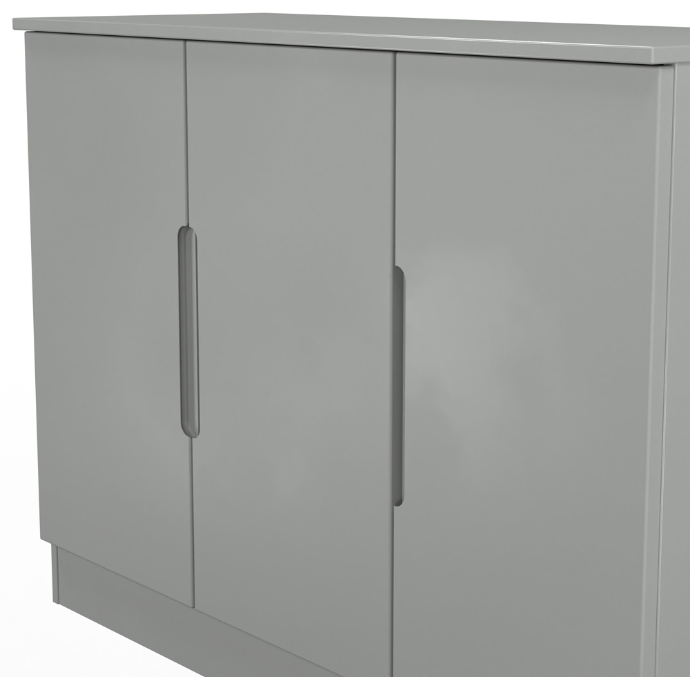 Crowndale Milan 3 Door Dusk Grey Sideboard Ready Assembled Image 5