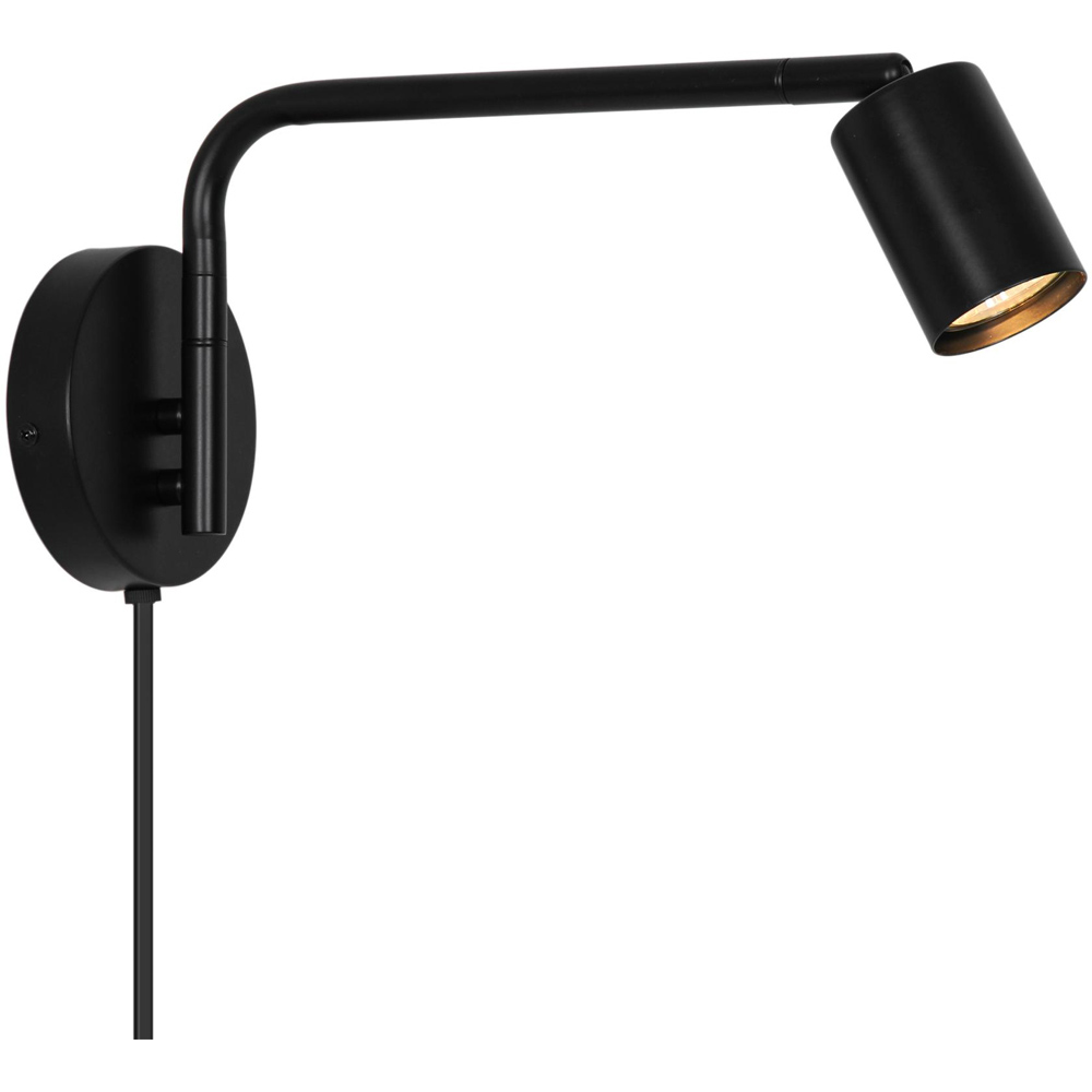 Nordlux Explore Long Black Adjustable Wall Light Image 1
