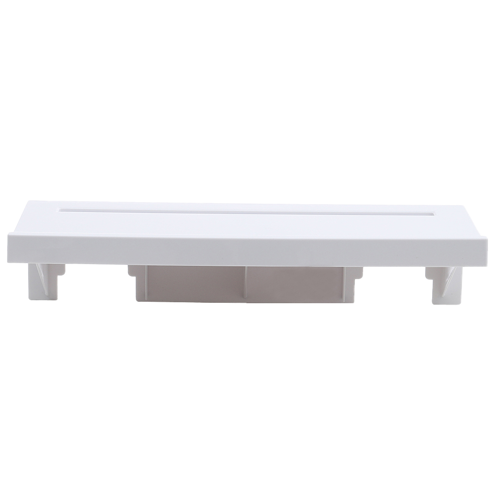 Living And Home WH0899 White ABS Wood Self-Adhesive Bathroom Floating Shelf Image 3
