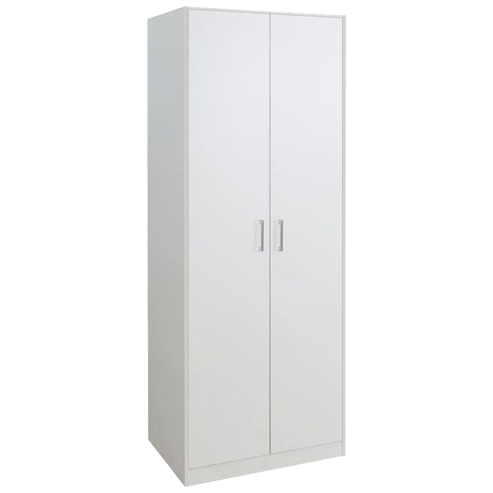 Home Source Aria 2 Door White Wardrobe Image 2