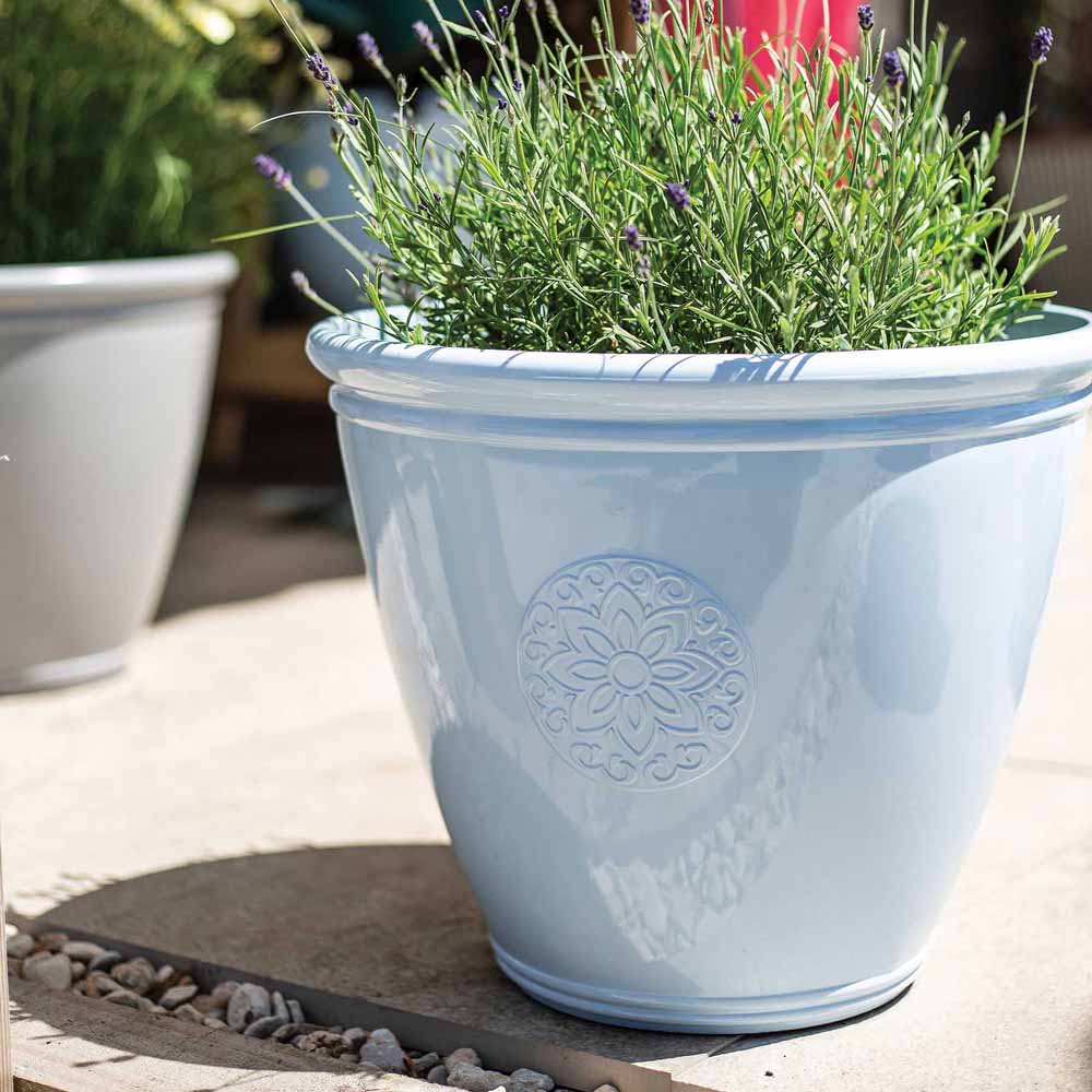 Plant Avenue Eden Emblem Blue Plant Pot 40cm Image 4