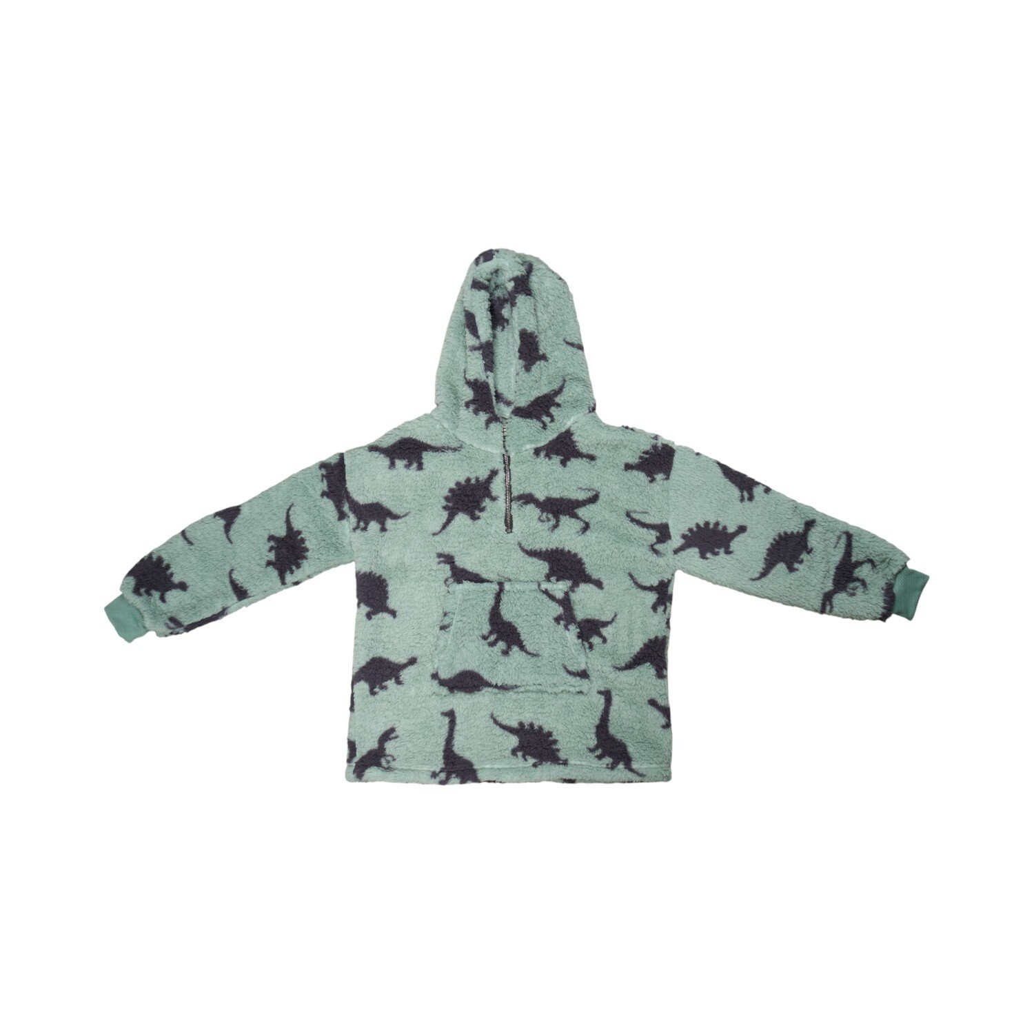 Kids Printed Sherpa Zip Hoodie Image 17