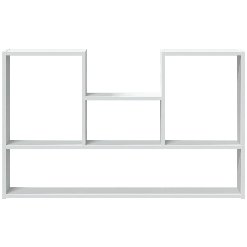 vidaXL 4 Open Shelf White Wall Shelf Image 3