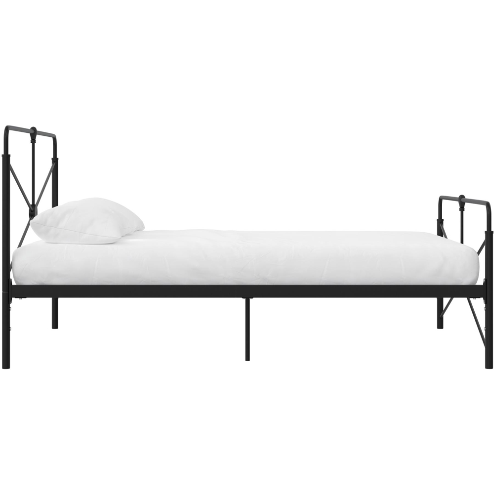 Dorel Leopold King Size Black Metal Bed Frame Image 7