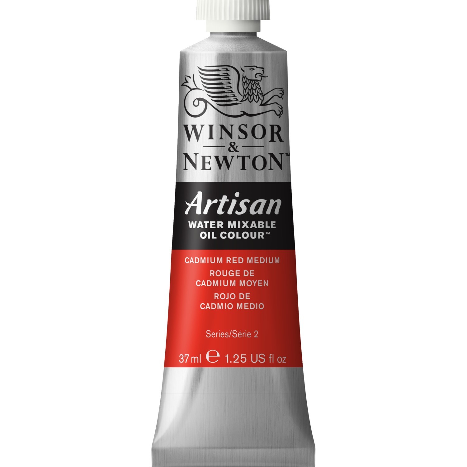 Winsor and Newton 37ml Artisan Mixable Oil Paint - Cadmium Medium Red Image 1