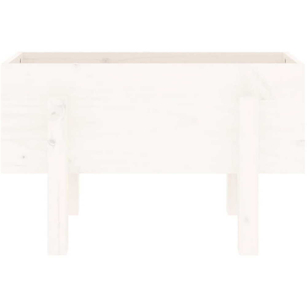 vidaXL White Pine Wood Garden Planter 38 x 30 x 62cm Image 4