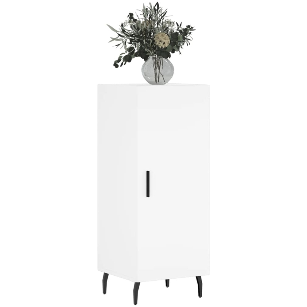 vidaXL Single Door White Sideboard Image 3