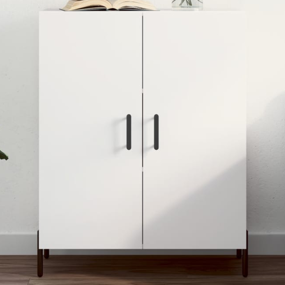 vidaXL 2 Door White Sideboard Image 1