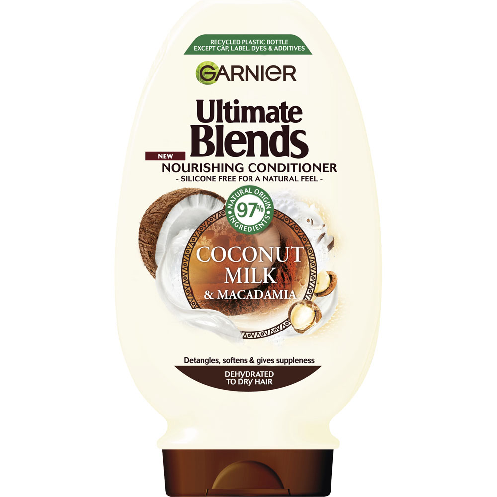 Garnier Ultimate Blends Coconut Milk Dry Hair Conditioner 400ml Image 1