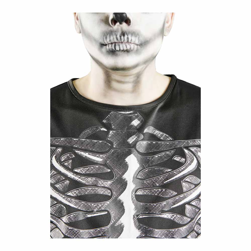 Wilko Halloween Adult Skeleton T-Shirt Size Small/ Medium Image 3
