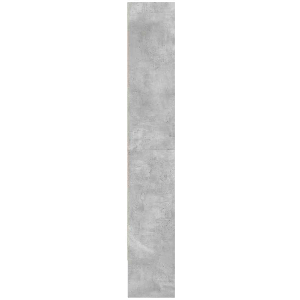 vidaXL 5 Shelf Concrete Grey Bookcase Image 4