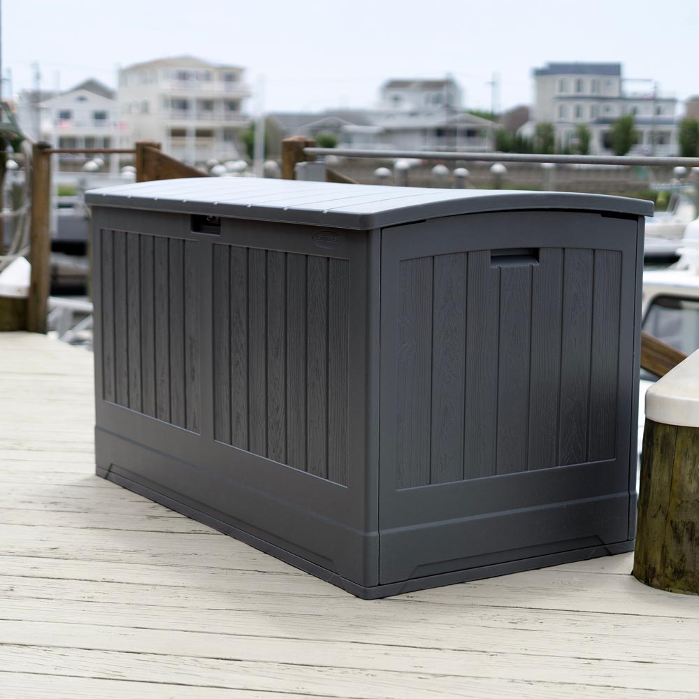 Suncast Montana 757L Peppercorn Grey Storage Box Image 3