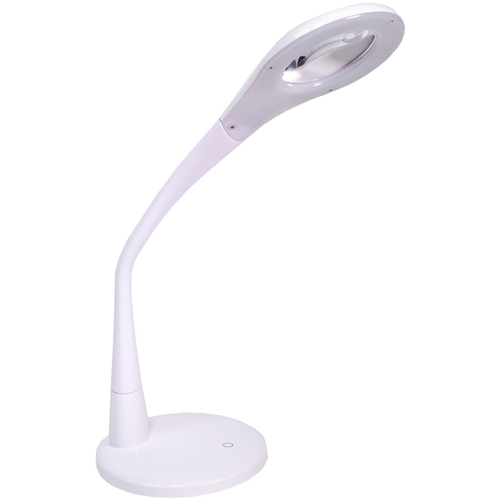 Sewing Online SO1279 White Magnifying LED Desk Lamp with Flexible Neck and Dimmer Image 4