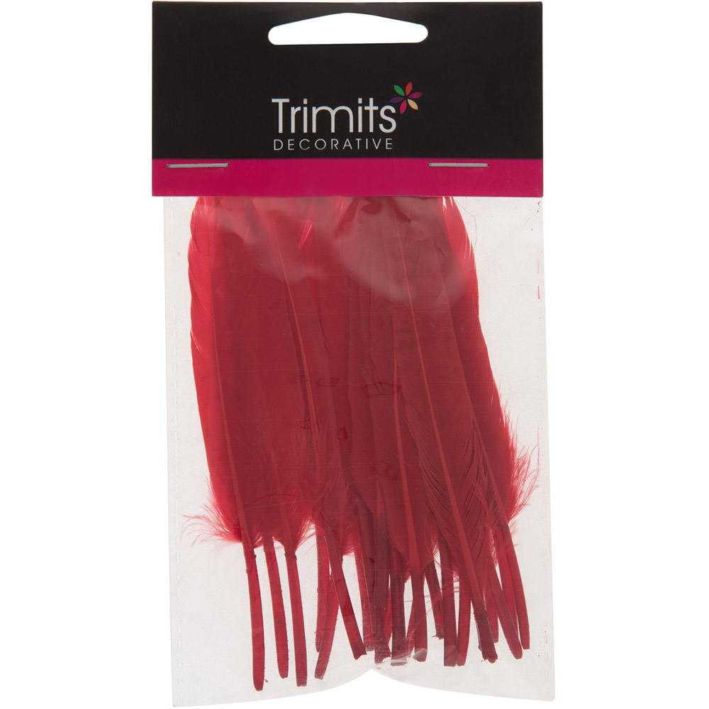 Trimits Duck Feathers - Red Image