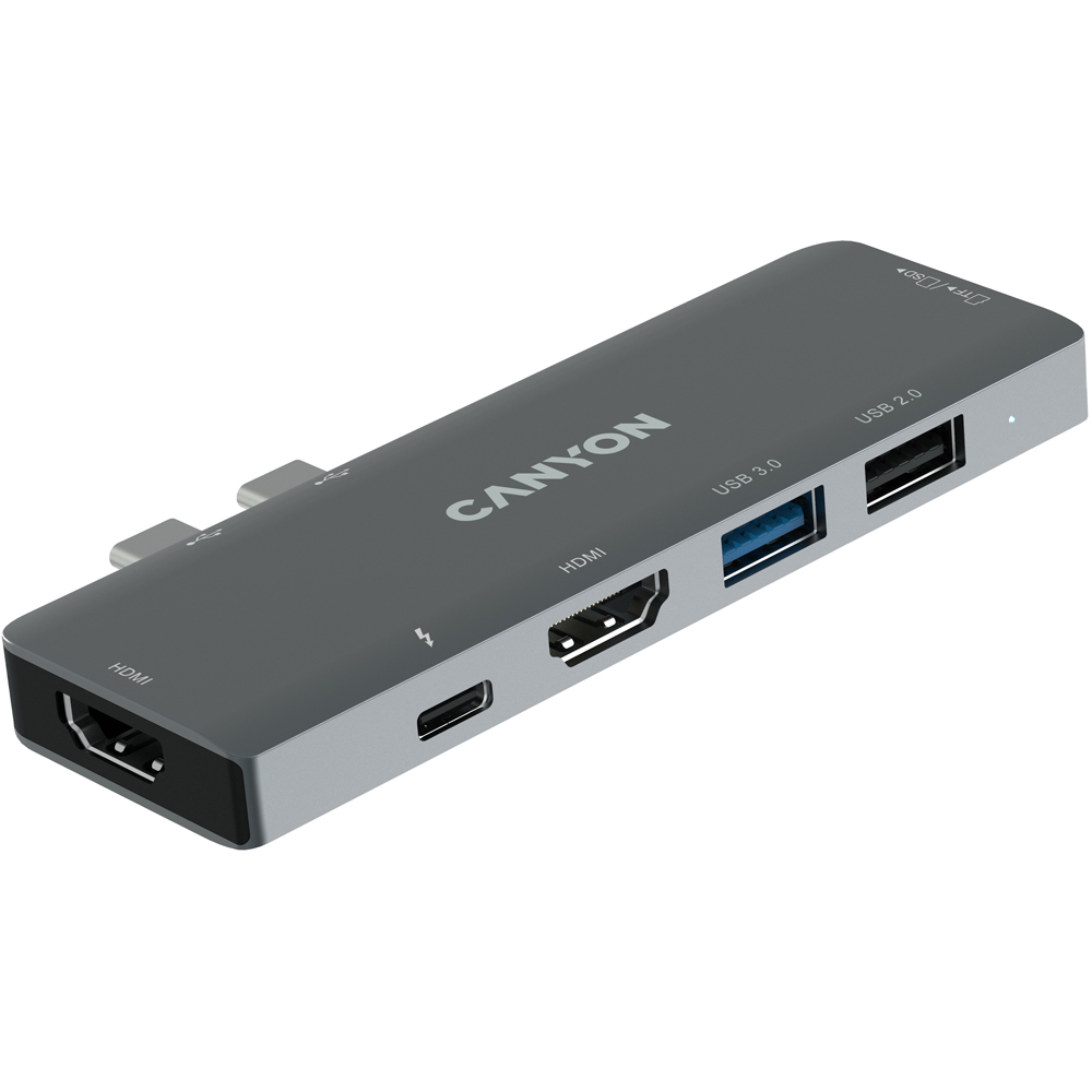 Canyon DS-5 7 in 1 Thunderbolt 3 Space Grey Docking Station Image 3