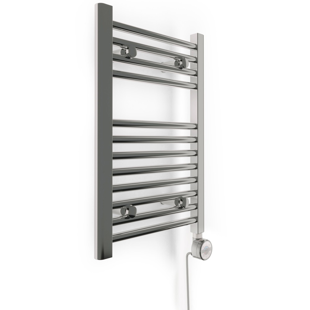 Terma Leo Chrome Electric Towel Rail with MOA Element Upgrade 600 x 400mm Image 2