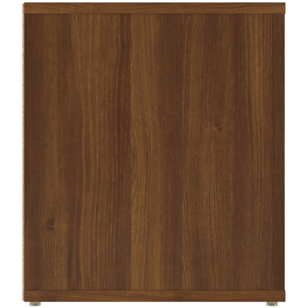 vidaXL 2 Drawer 2 Open Shelf Brown Oak TV Cabinet Image 8