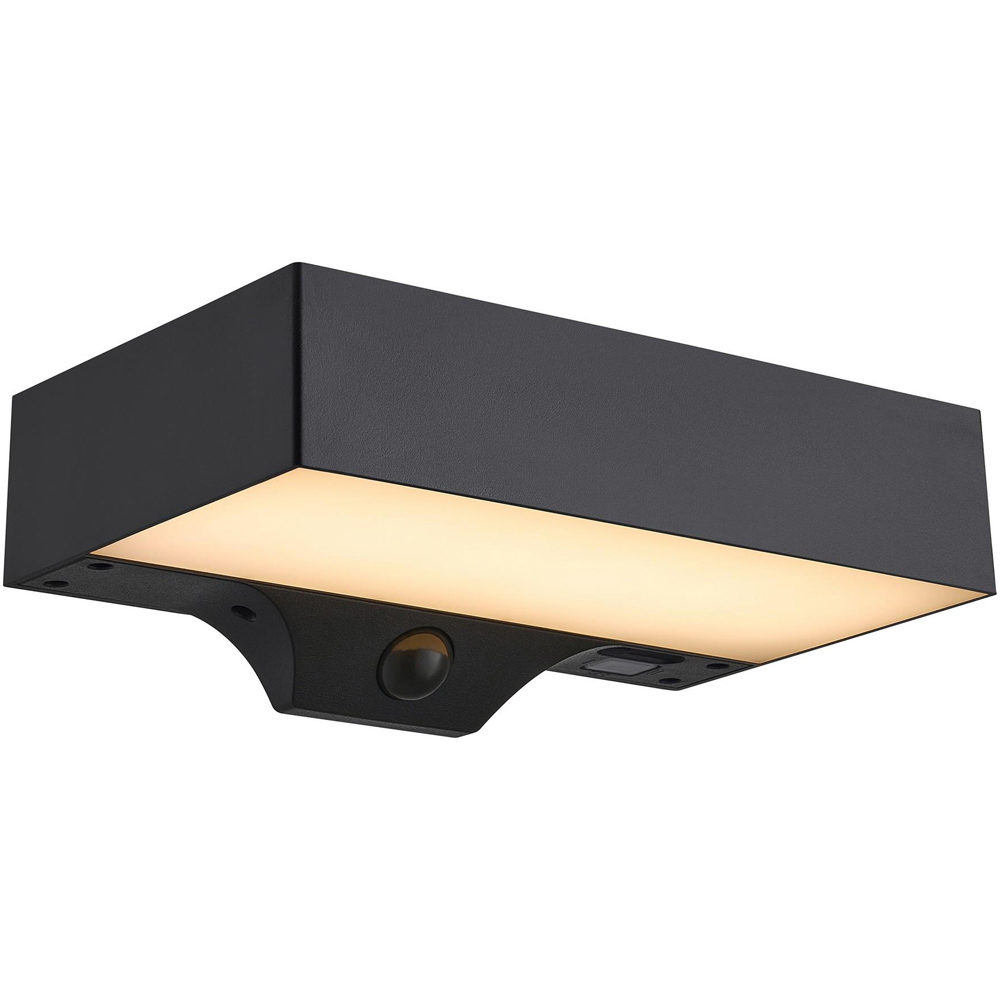 Nordlux Monay 200 Lumens Black Square Solar LED Wall Light Image 3