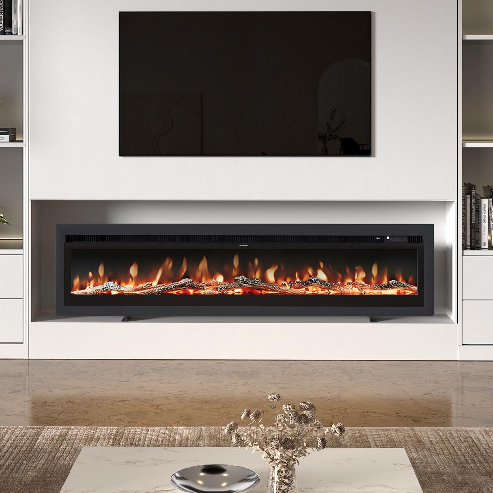 Living and Home 12 Flame Colours Electric Fireplace 70 Inch Image 2
