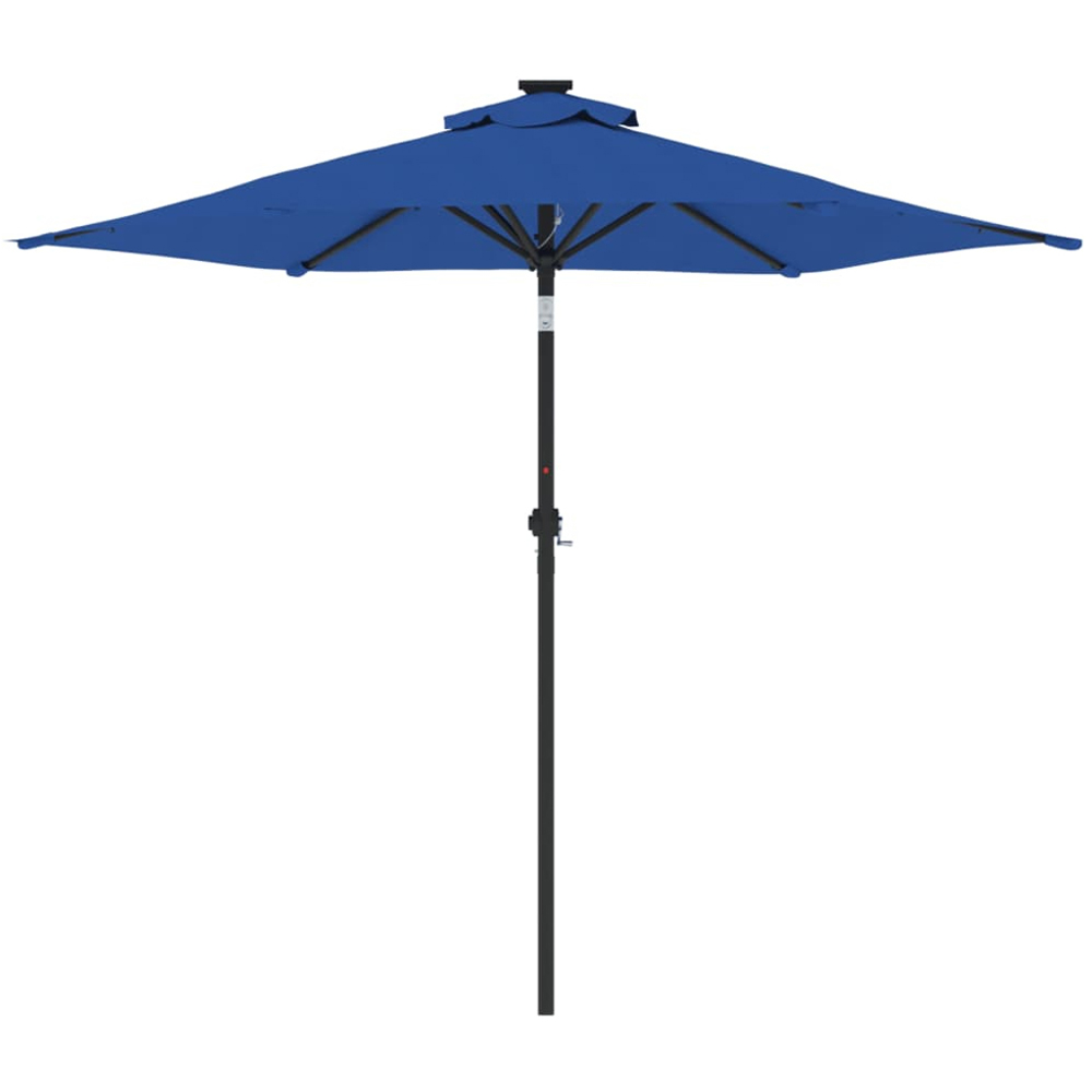 vidaXL Blue Garden Parasol with Steel Pole 2.25m Image 3