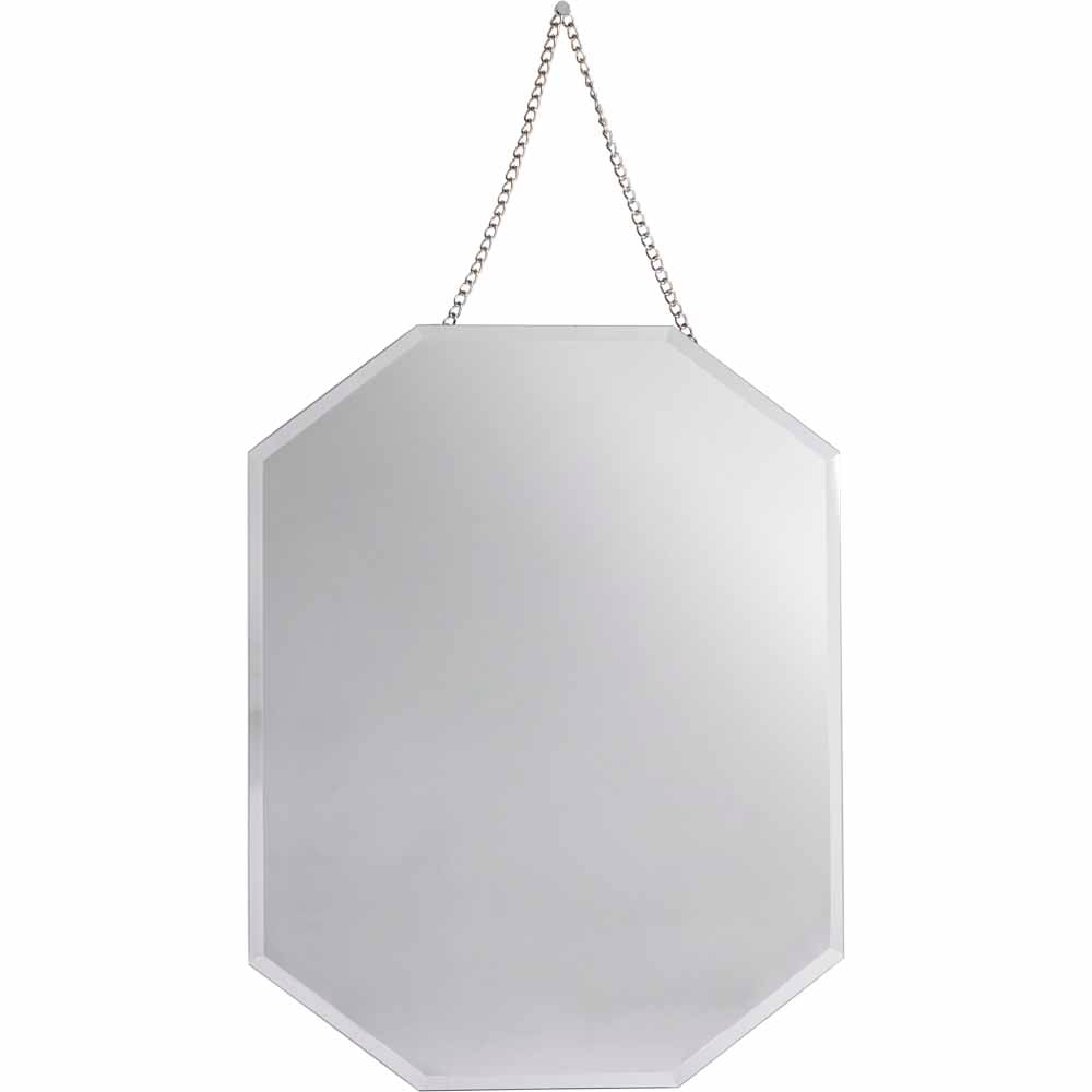 Wilko Mirror With Chain Rectangle Image 1