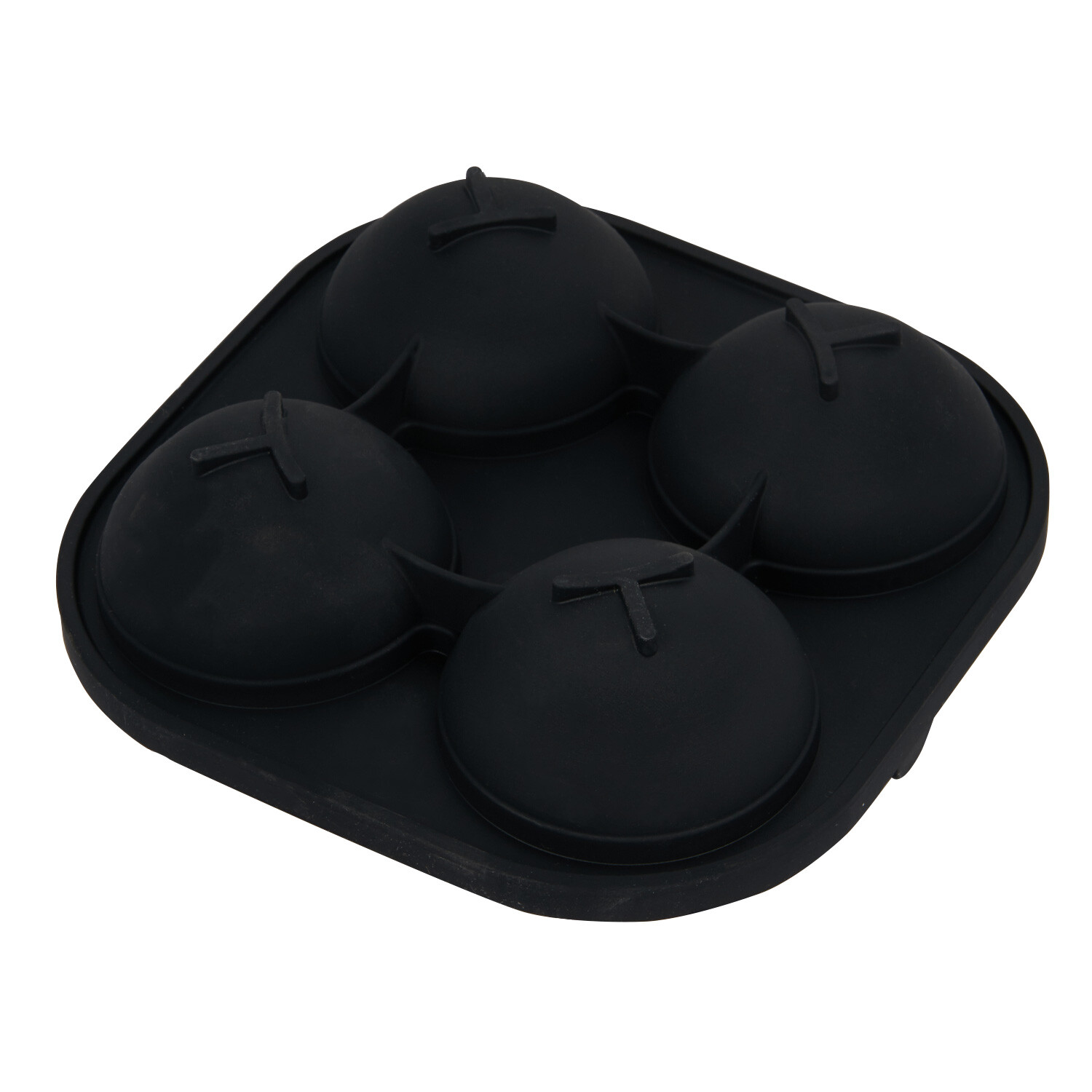 4-Ball Silicone Ice Mould - Black Image 2