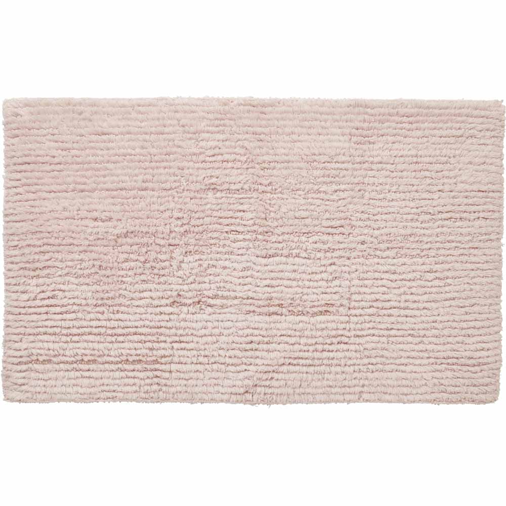 Wilko Best Pink Bath Mat 50 x 80cm Image 1