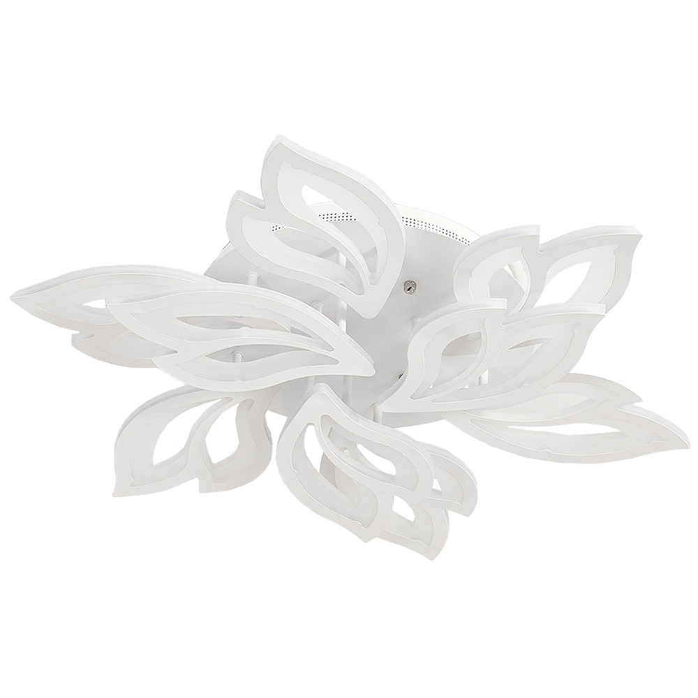Living and Home 29 inch White Petal Shaped Ceiling Light Image 1