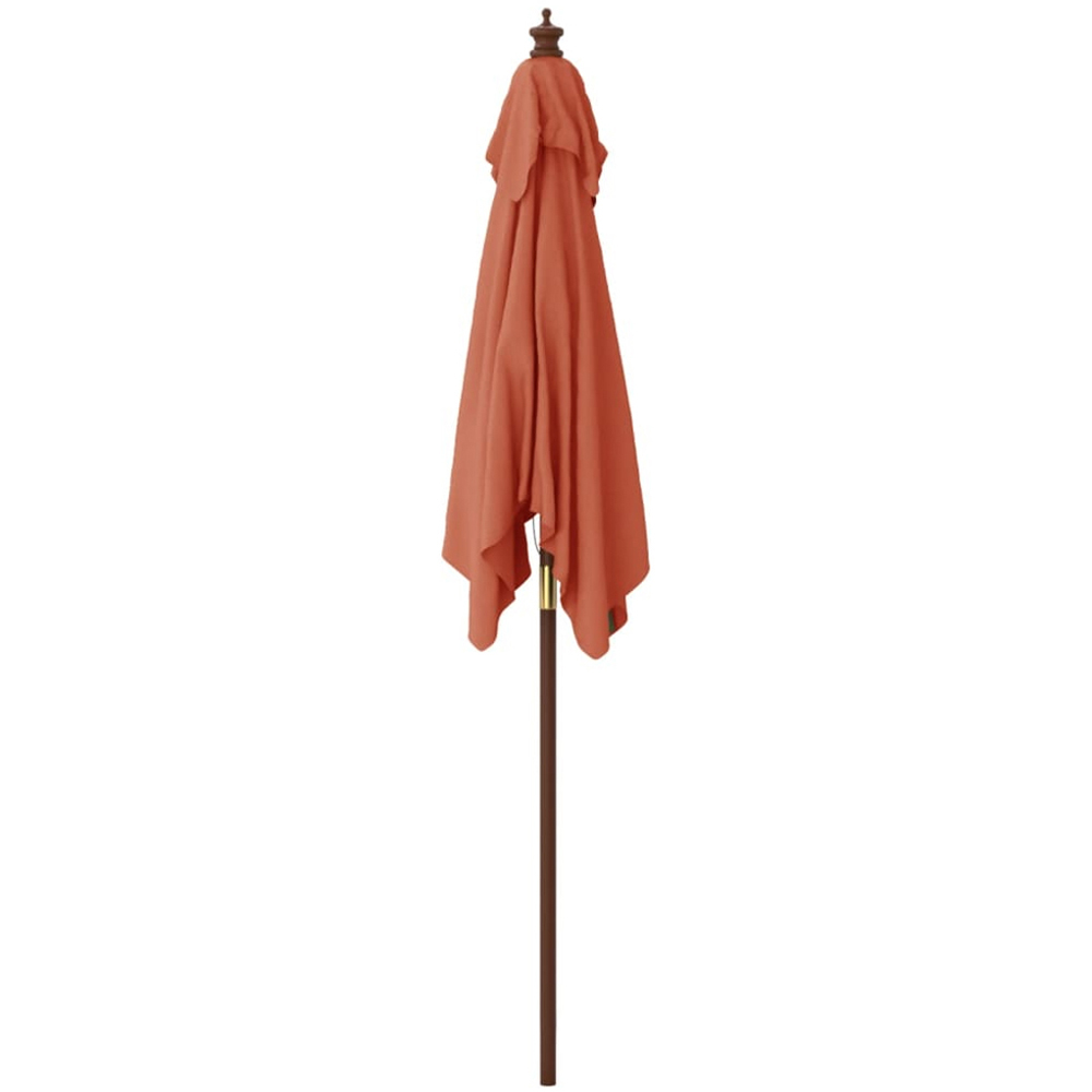vidaXL Brown Garden Parasol 2.3 x 1.9m Image 3