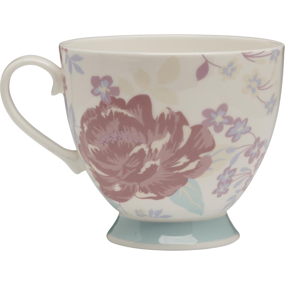 Wilko Floral Tea Cup White Image 7