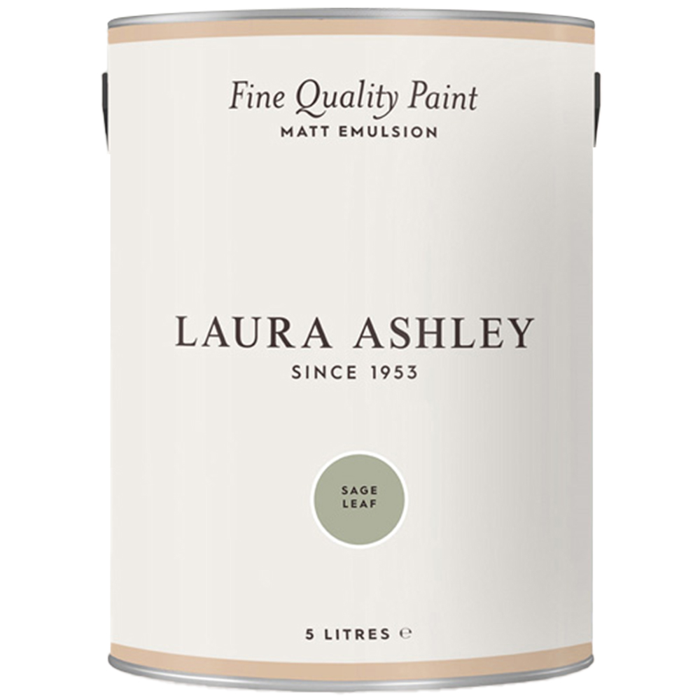 Laura Ashley Sage Leaf Matt Emulsion Paint 5L Image 2