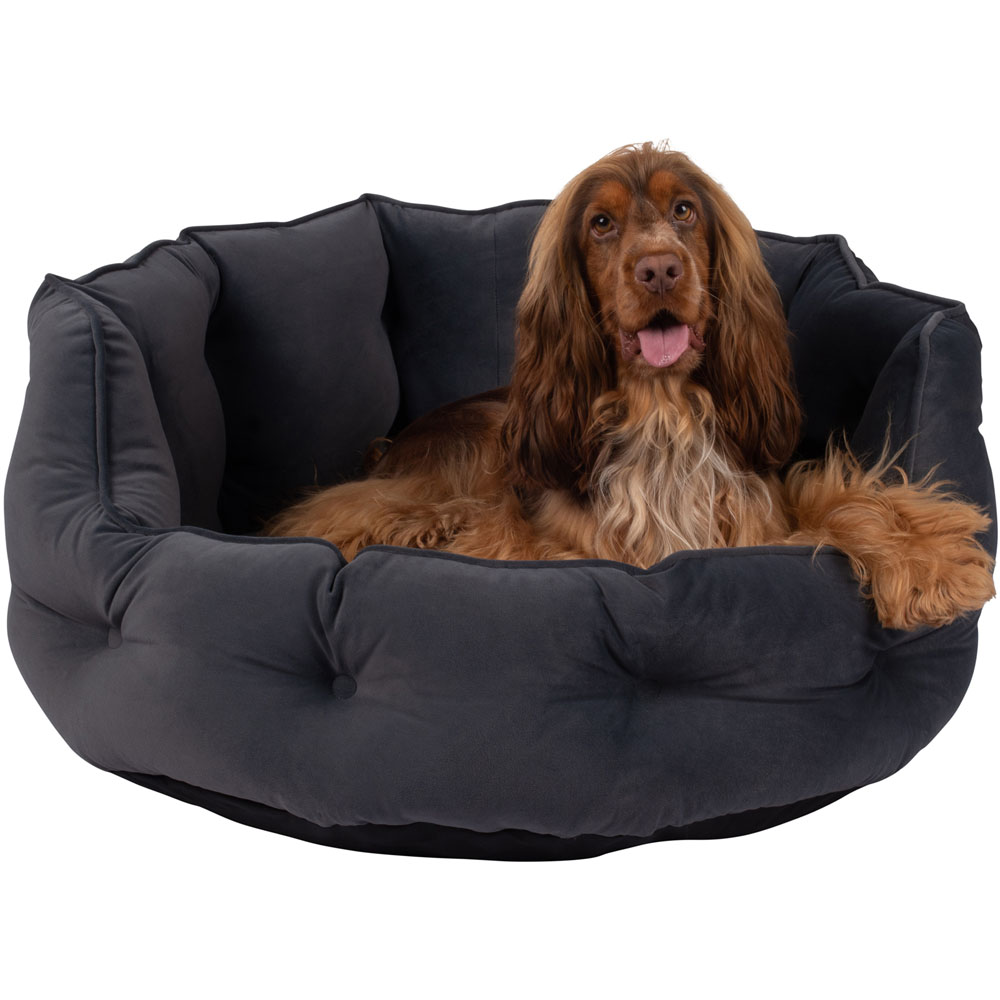 Bunty Monarch Large Dark Grey Dog Bed Image 3