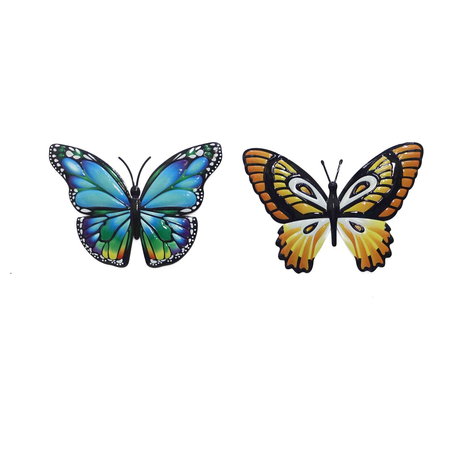 Set of 2 Indoor/Outdoor Vibrant Butterflies Image 3