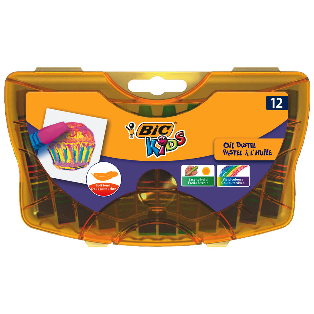 Bic Kids Oil Pastels Durable Case 12 pack Image 1