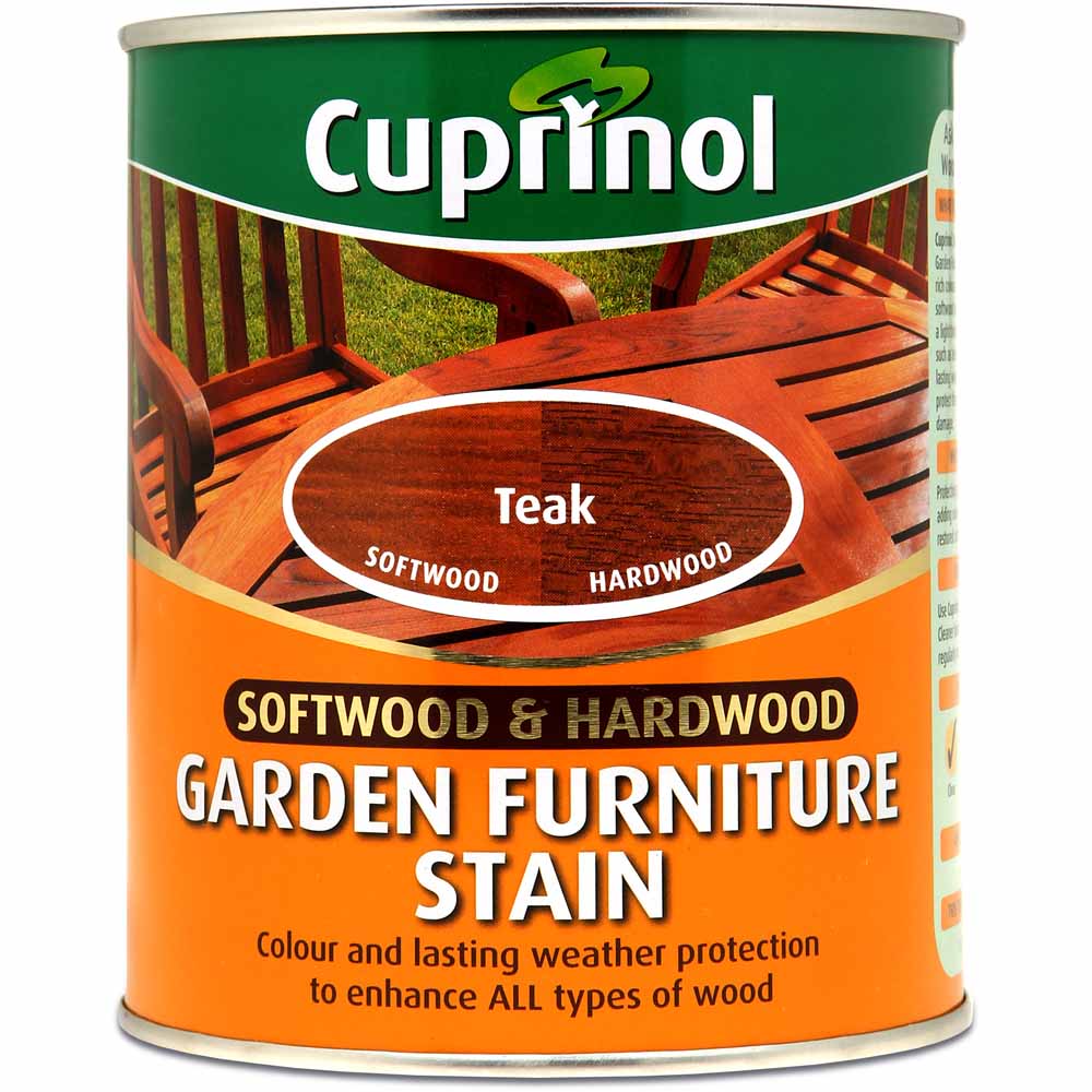 Cuprinol Softwood and Hardwood Teak Garden Furniture Stain 750ml Image 2