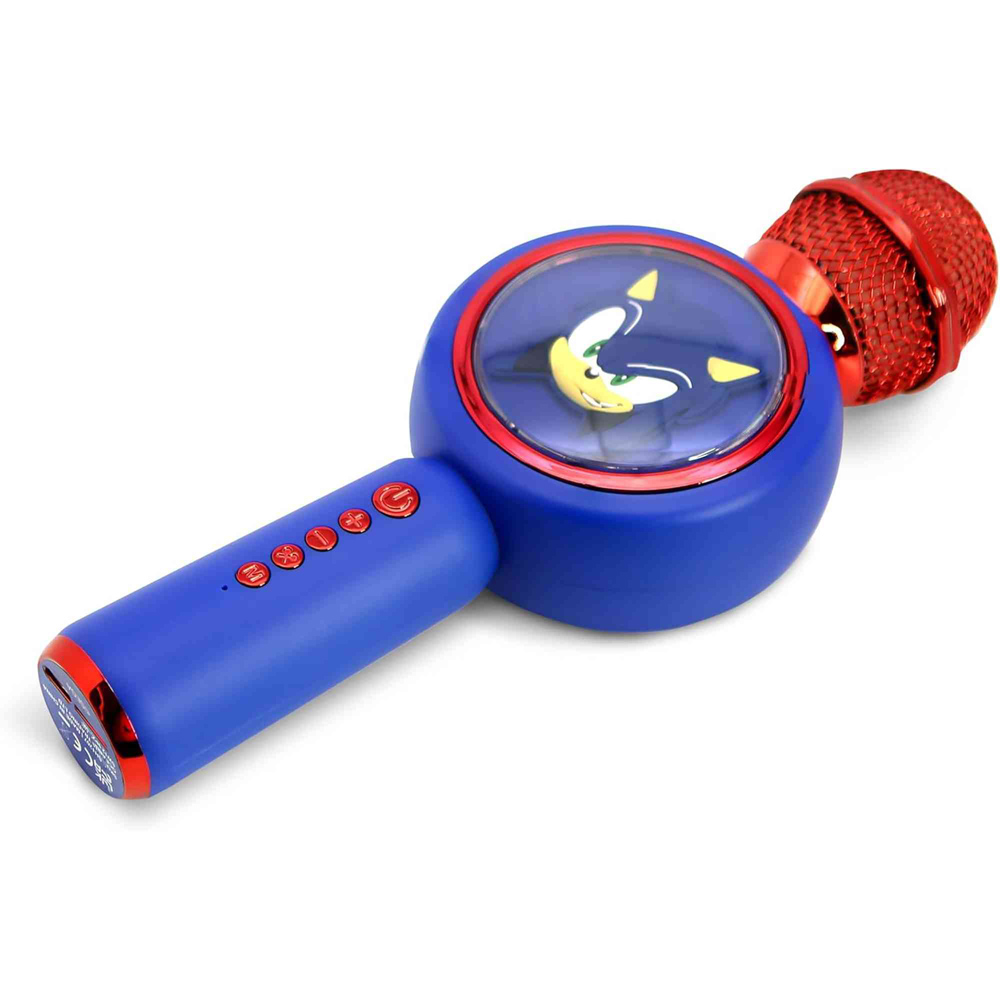 OTL Sonic The Hedgehog Karaoke Microphone and Wireless Speaker with LED Light Image 6